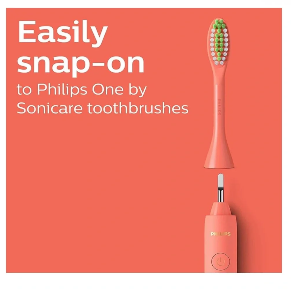 Philips One by Sonicare‎ Miami Coral Replacement Brush Heads NEW